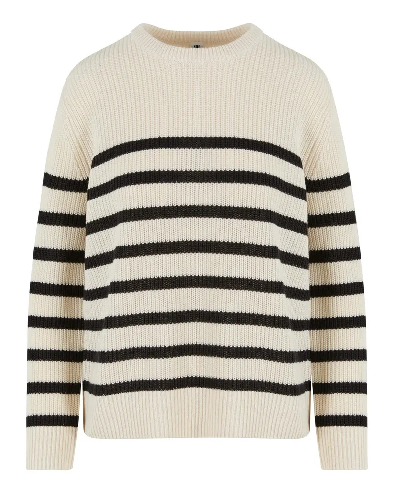 Urban Classics Pullover für Damen (Weiß/Schwarz Weiß