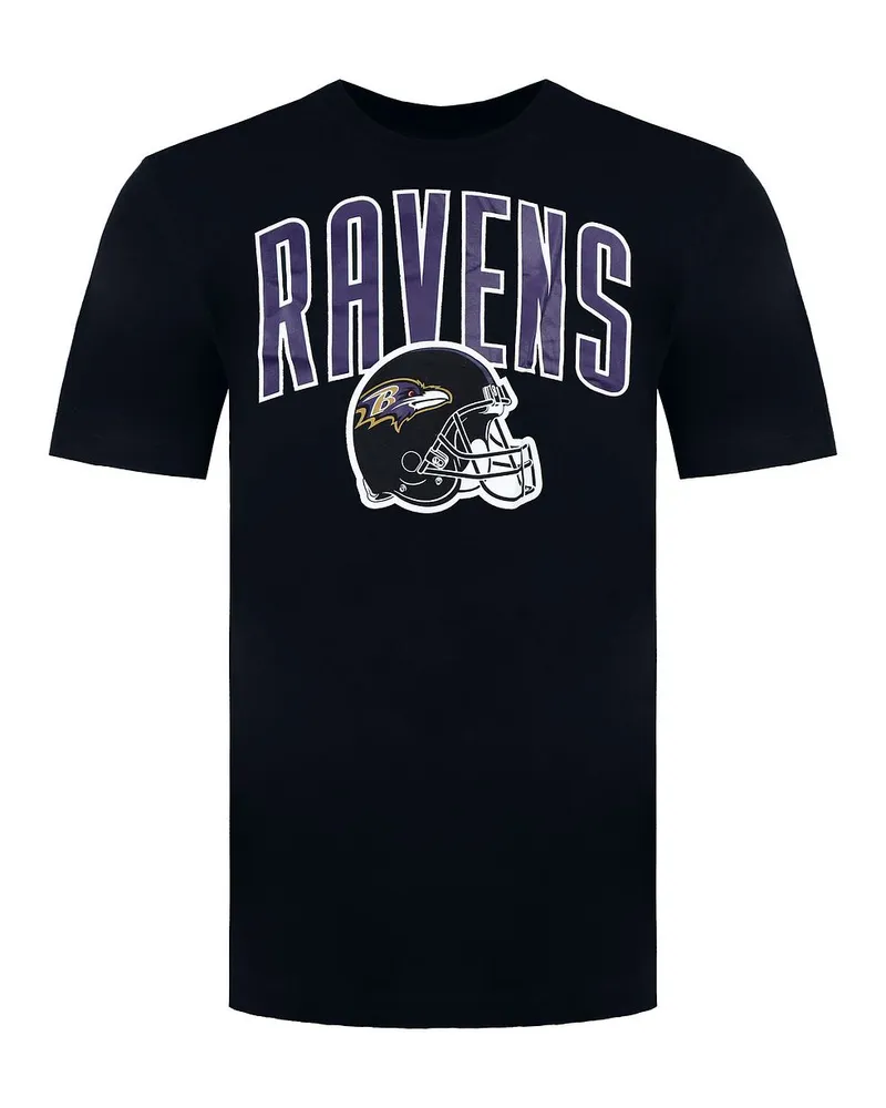 Nike NFL Baltimore Ravens Logo Herren-T-Shirt, Schwarz Schwarz