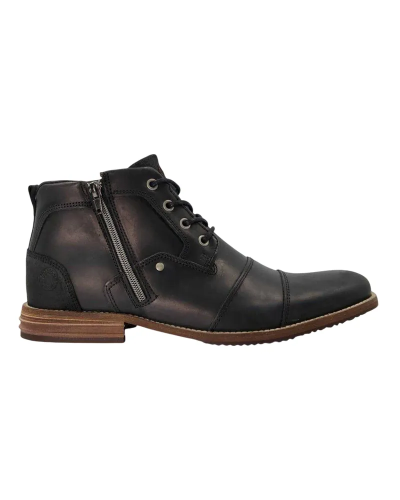 Dune Captain" Stiefeletten für Herren, Leder (Schwarz Schwarz