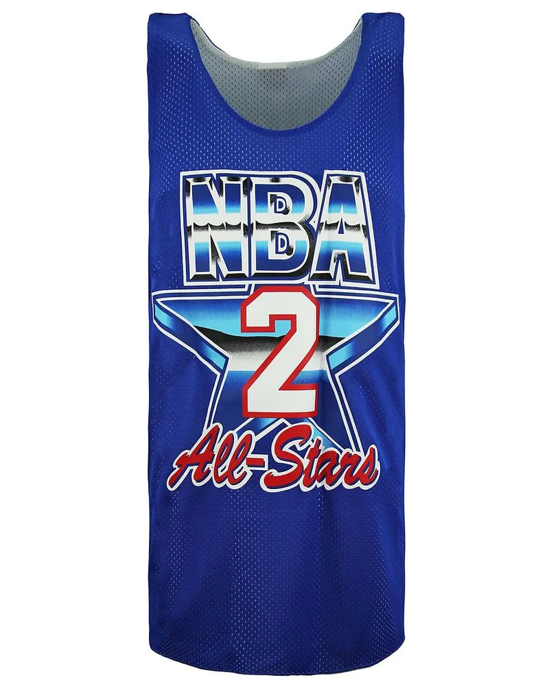 Mitchell & Ness Charlotte Hornets Larry Johnson Reversible Herren Mesh Weste Blau