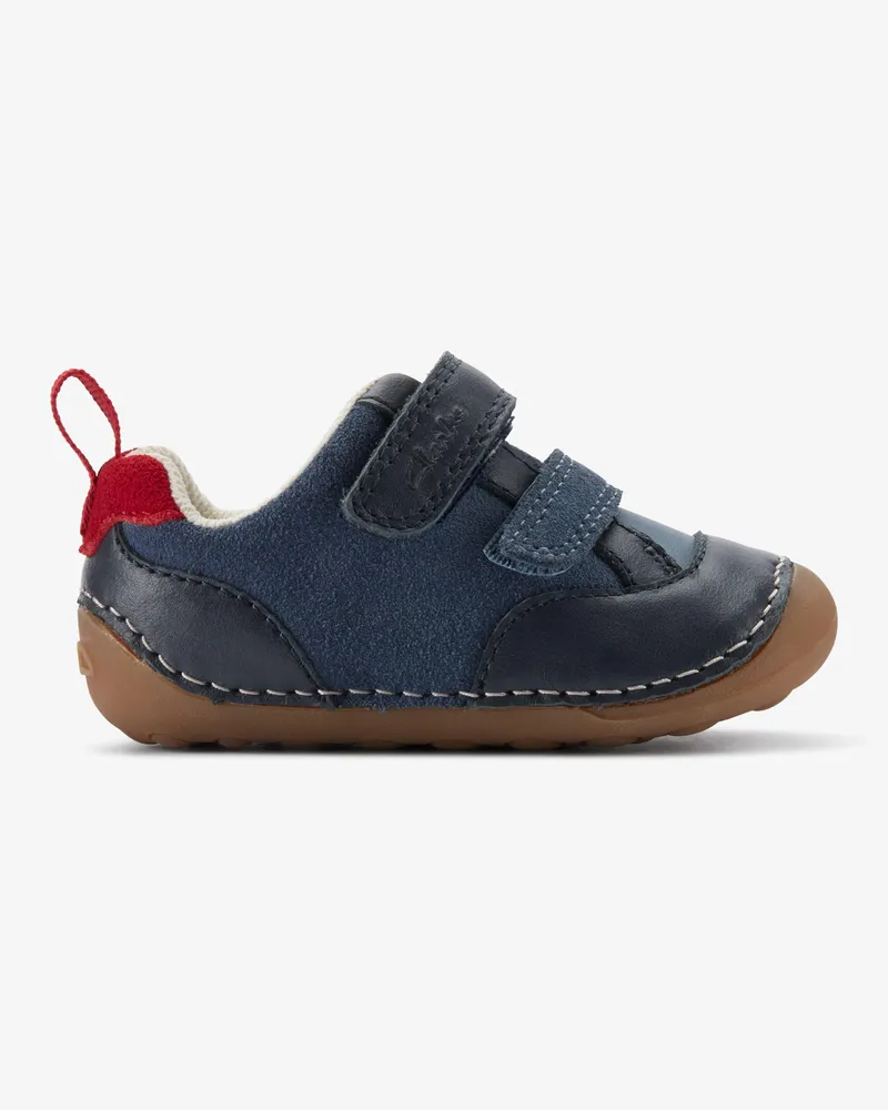 Clarks Tiny Fun T Marineblau/Rot Schuhe Blau
