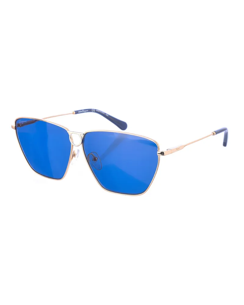 Ferragamo SF240S Sonnenbrille Dunkelblau