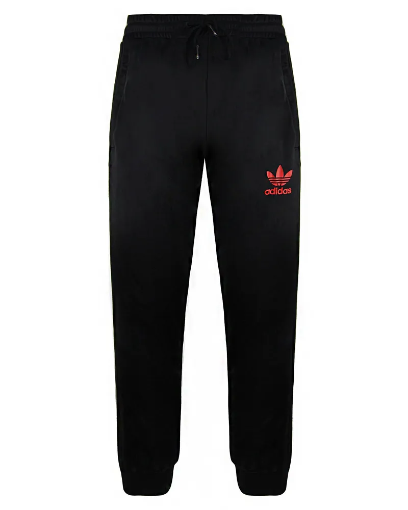 adidas Chile 20 Herren schwarze Jogginghose Rot