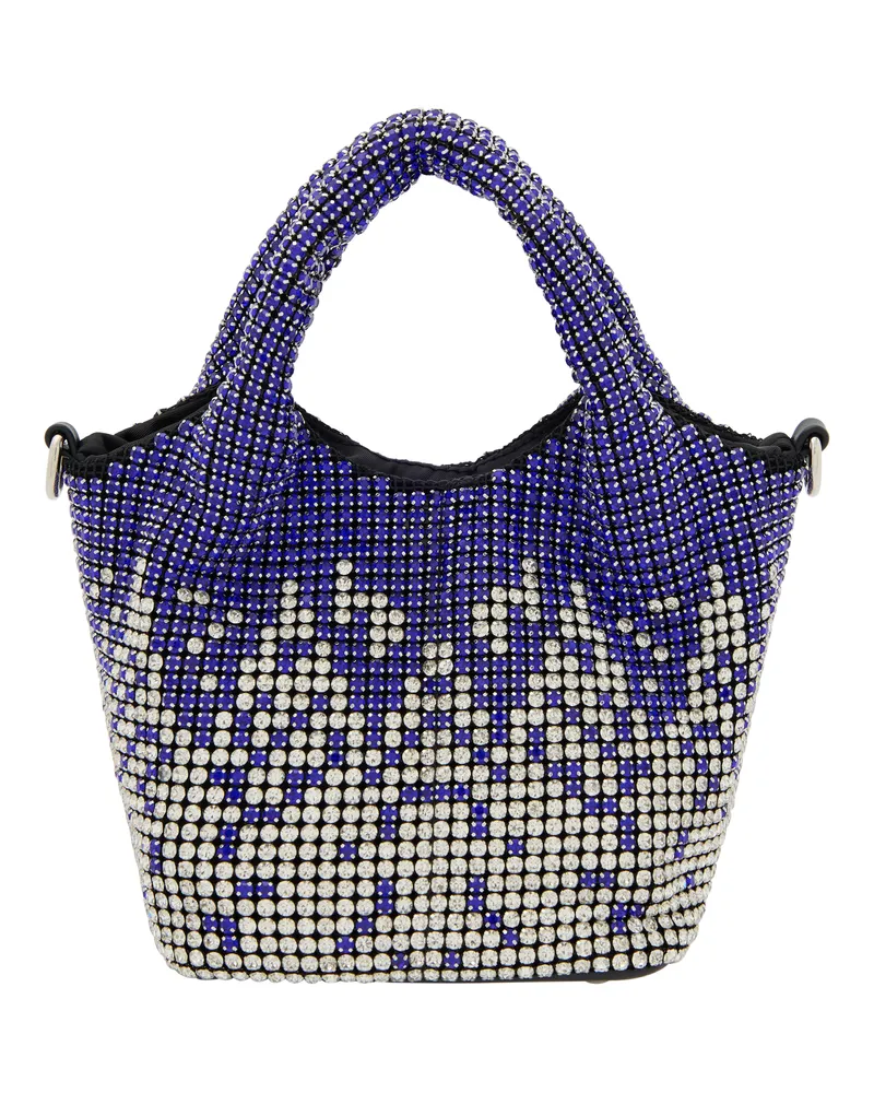My Mo Handtasche Handtasche Frauen Blau Silber Blau