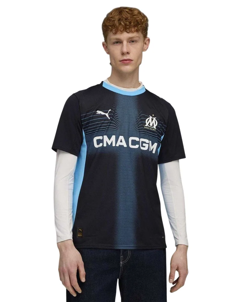 Puma 25/26" Auswärts-Trikot für Herren (Dunkles Marineblau/Blau Mittelblau