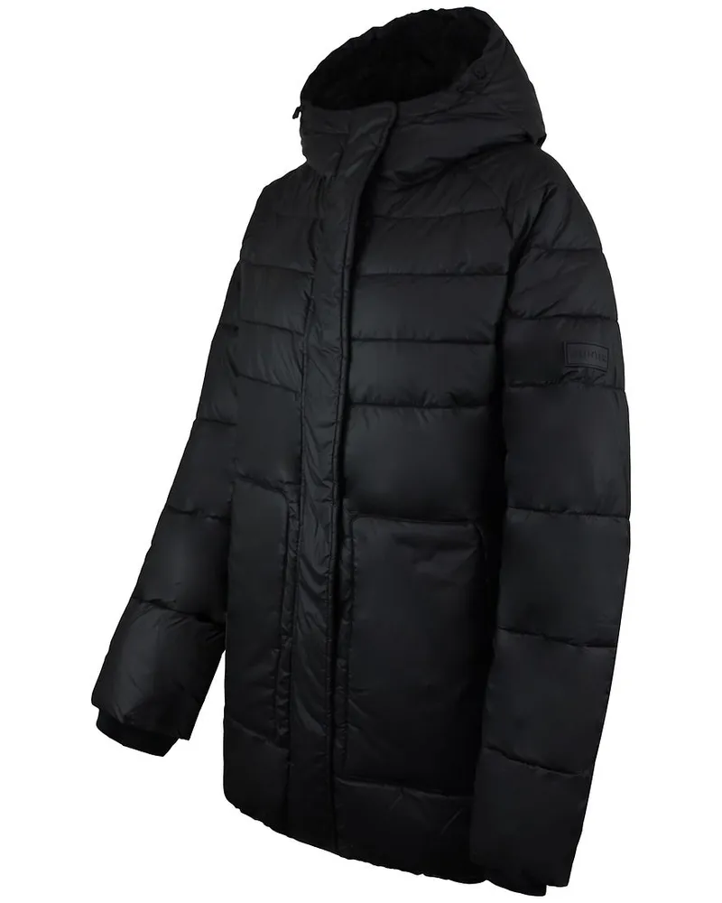 Hunter Intrepid Damen Puffermantel in Schwarz Schwarz