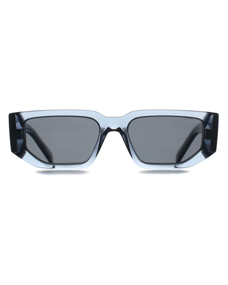 Prada PR09ZS 17T08Z transparentes Meer dunkelgrau Sonnenbrille Blau