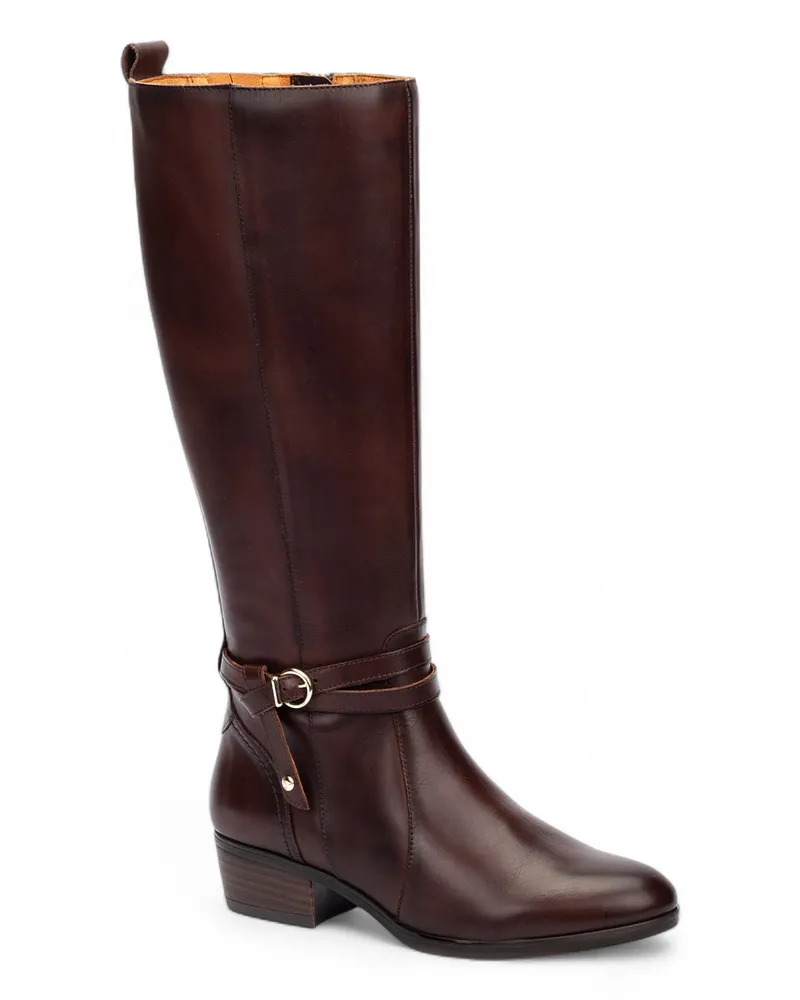 Pikolinos Kniehohe Stiefel Daroca aus Caoba-Leder - Braun Braun