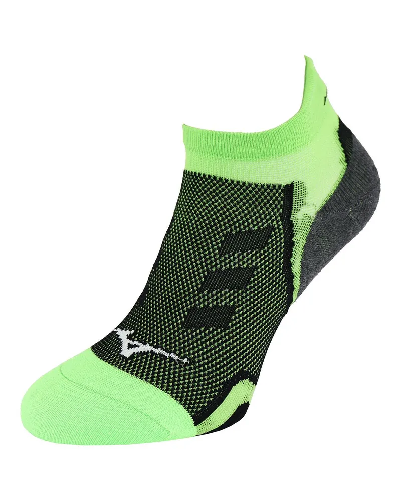 Mizuno DryLite Race Low Herren Grün/Schwarz Laufsocken Grün