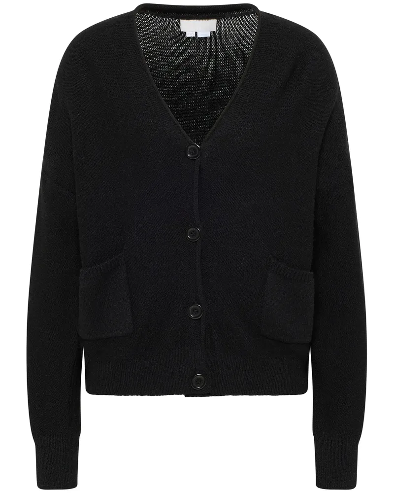 RISA Cardigan avec boutons teylon Schwarz
