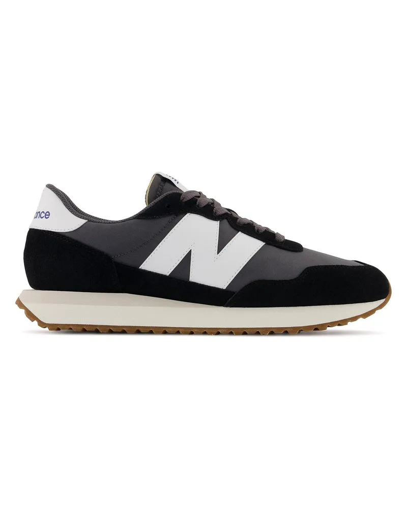 New Balance 237" Klassisch Sneaker für Damen, Wildleder (Schwarz/Weiß/Gummi Rosa Schwarz