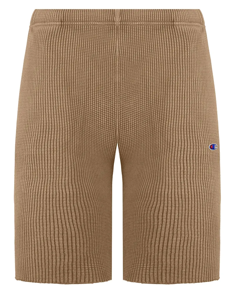Champion Waffle Herren Beigefarbene Shorts Beige