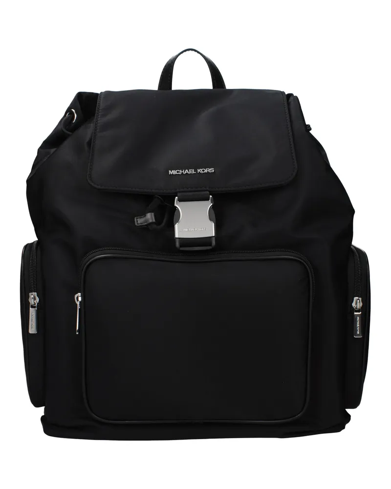 Michael Kors Schwarzer Stoff-Rucksack Schwarz