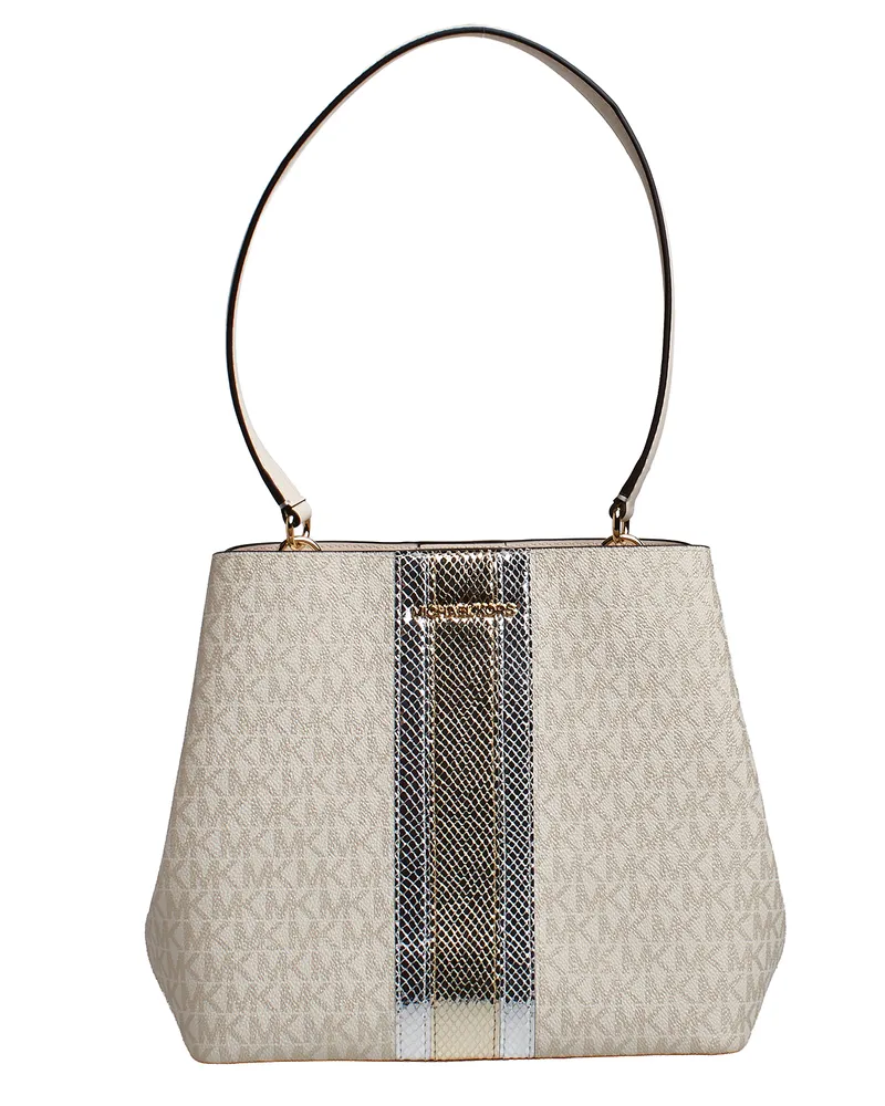 Michael Kors Pratt Medium Signature Umhängetasche 35F4G3FS2V für Damen Beige