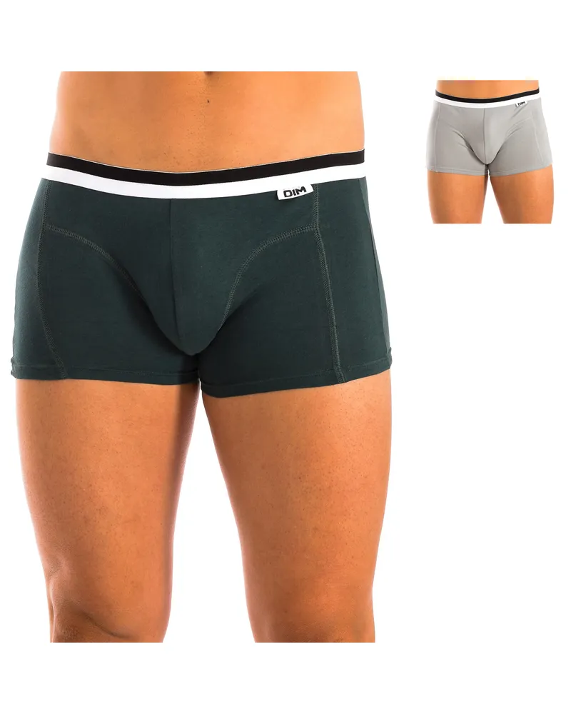 DIM Pack-2 Boxershorts Unno Basic atmungsaktives Gewebe D05H2 Männer Mehrfarbig