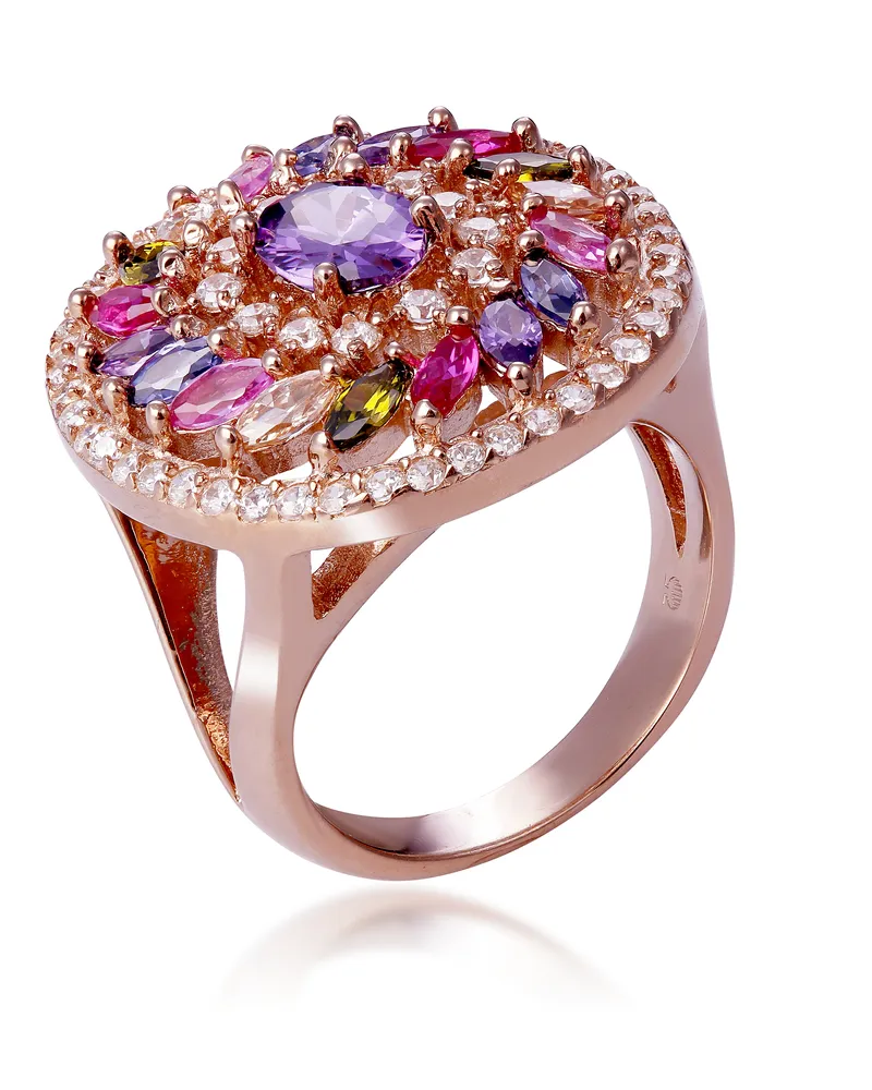 Orphelia Damen-Ring Sterling-Silber 925, Rosé ZR-7428/RG Rosé