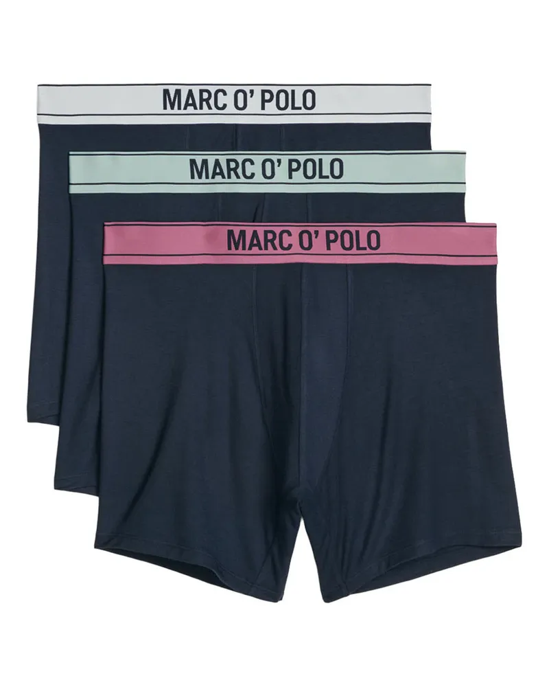 Marc O'Polo Marc O'Polo Herren Langer Boxer ModalLong Boxer Shorts, Langer Boxer Brief, Retro Boxer lang Dunkelblau