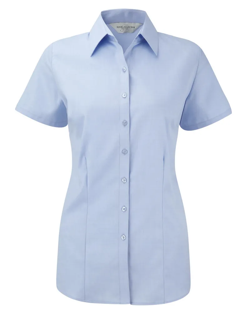 Russell Athletic Russell Collection - Hemd für Damen kurzärmlig (Hellblau Blau