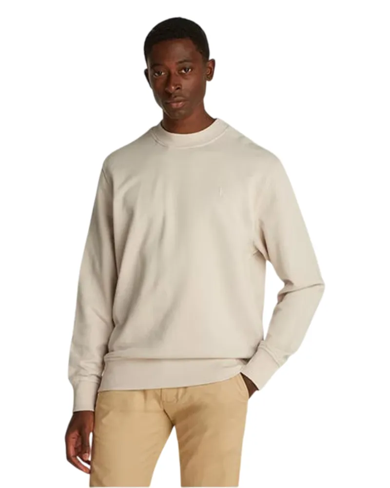 Calvin Klein Sweatshirt für Herren, Verziert, Baumwollmischung (Mondstrahl Khaki