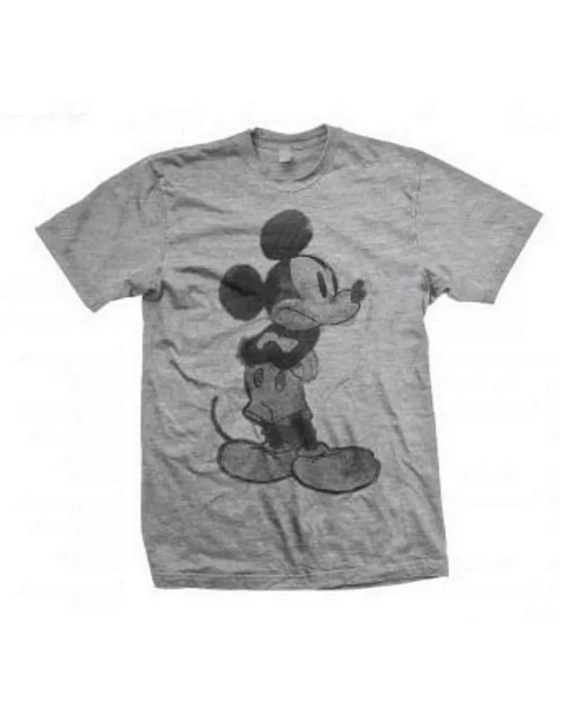 Disney T-Shirt für Herren/Damen Unisex (Grau Grau
