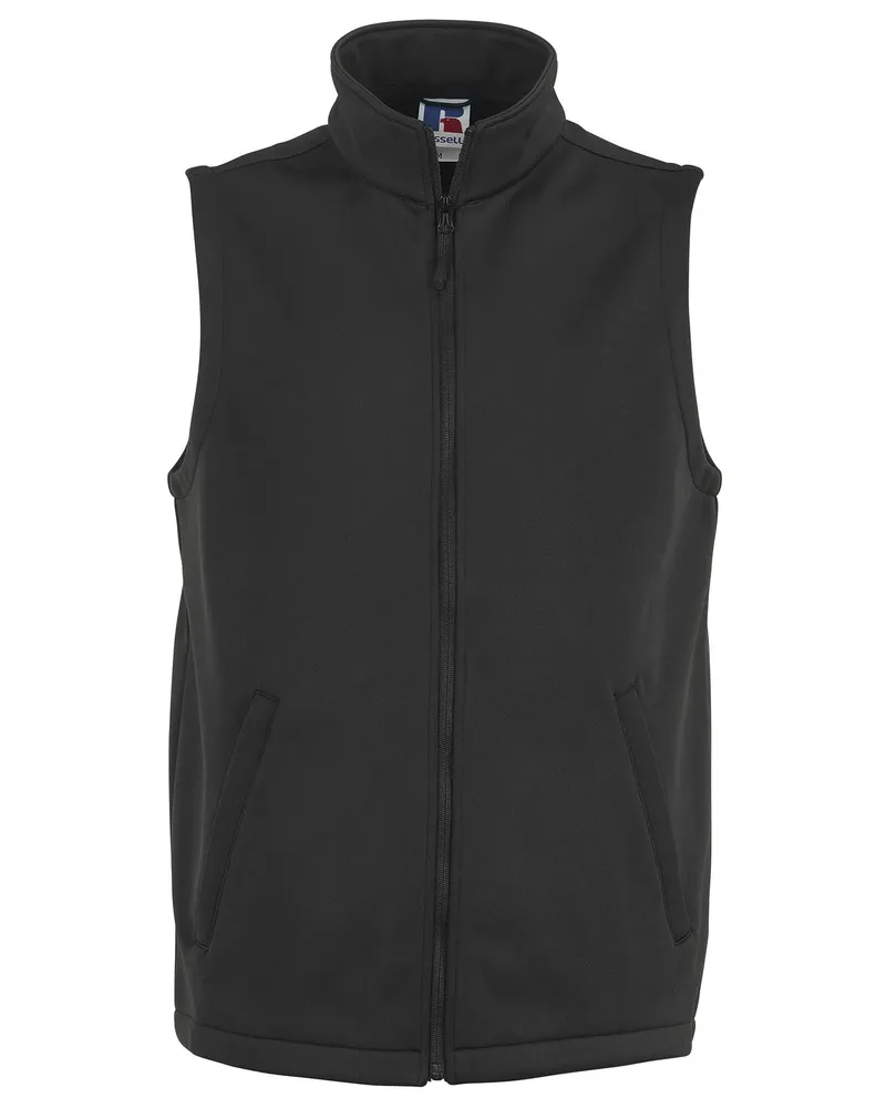 Russell Athletic Russell Smart Herren Softshell-Weste (schwarz Schwarz