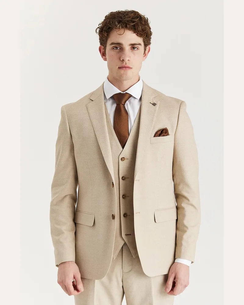 Paul Andrew Leichter einreihiger Sommerblazer für Herren in Beige Beige
