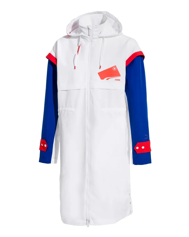Puma X Ader Fehler Full Reißverschluss mit Kapuzenparka Herren weiße Jacke 578555 02 Weiß