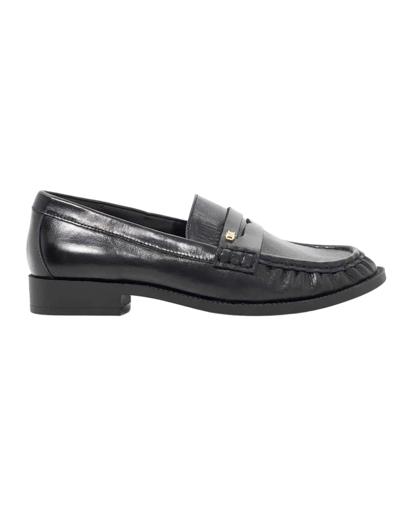Dune Galex" Penny-Schlupfschuhe für Damen, Leder (Schwarz Schwarz