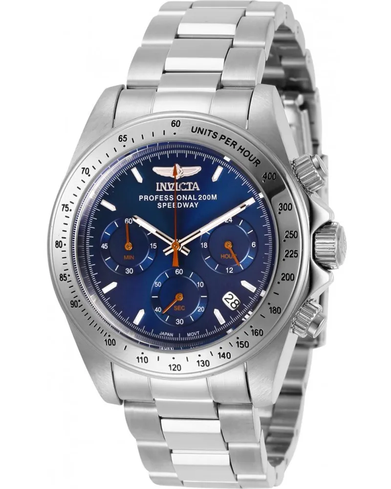 Invicta Speedway 27770 Herrenuhr, Quarz, 39 mm - Silber Silber