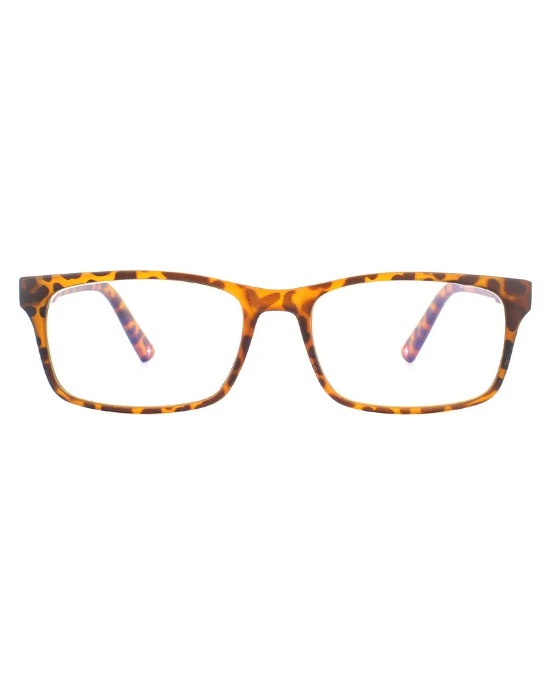 Montana Rechteckig Matt Schildkröte Braun Unisex Frauen Brillenfassungen Braun