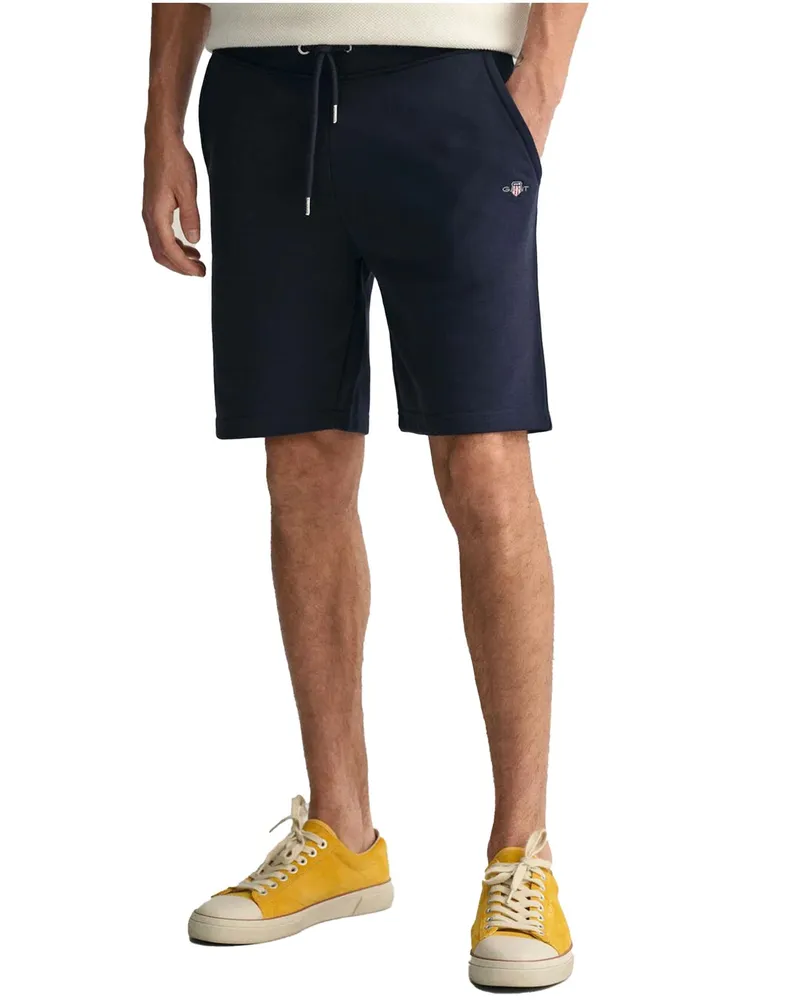 Gant Mens Shield Sweat Shorts Marineblau