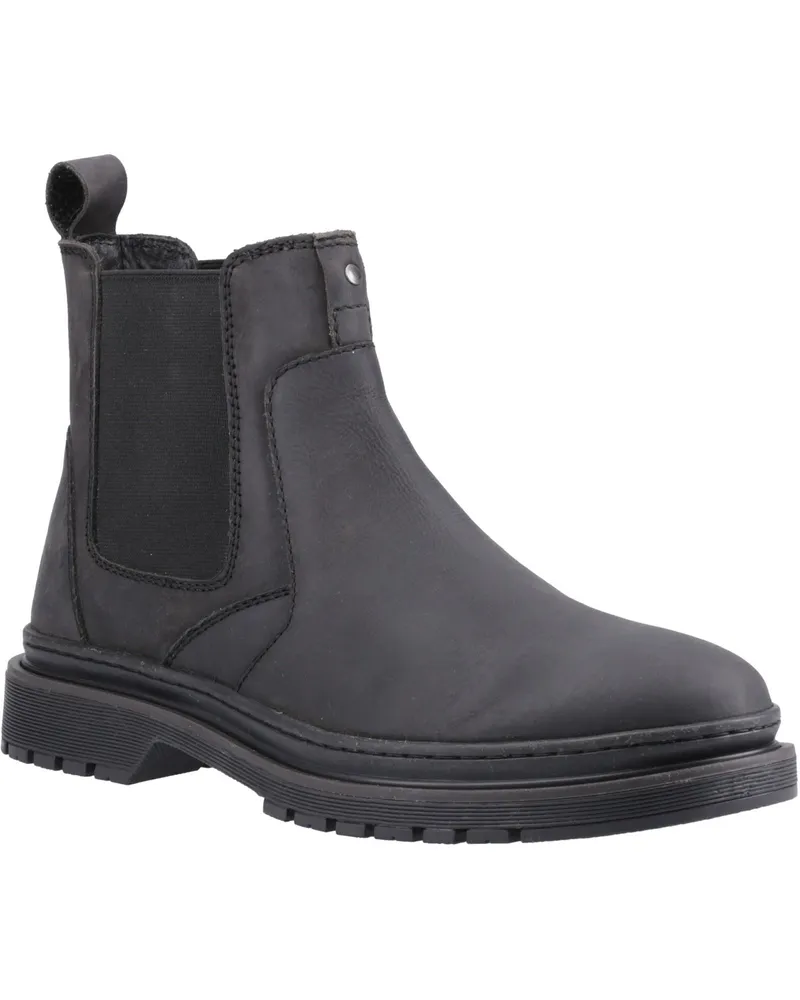 Hush Puppies Jamie Leder Herren Stiefel Schwarz Schwarz