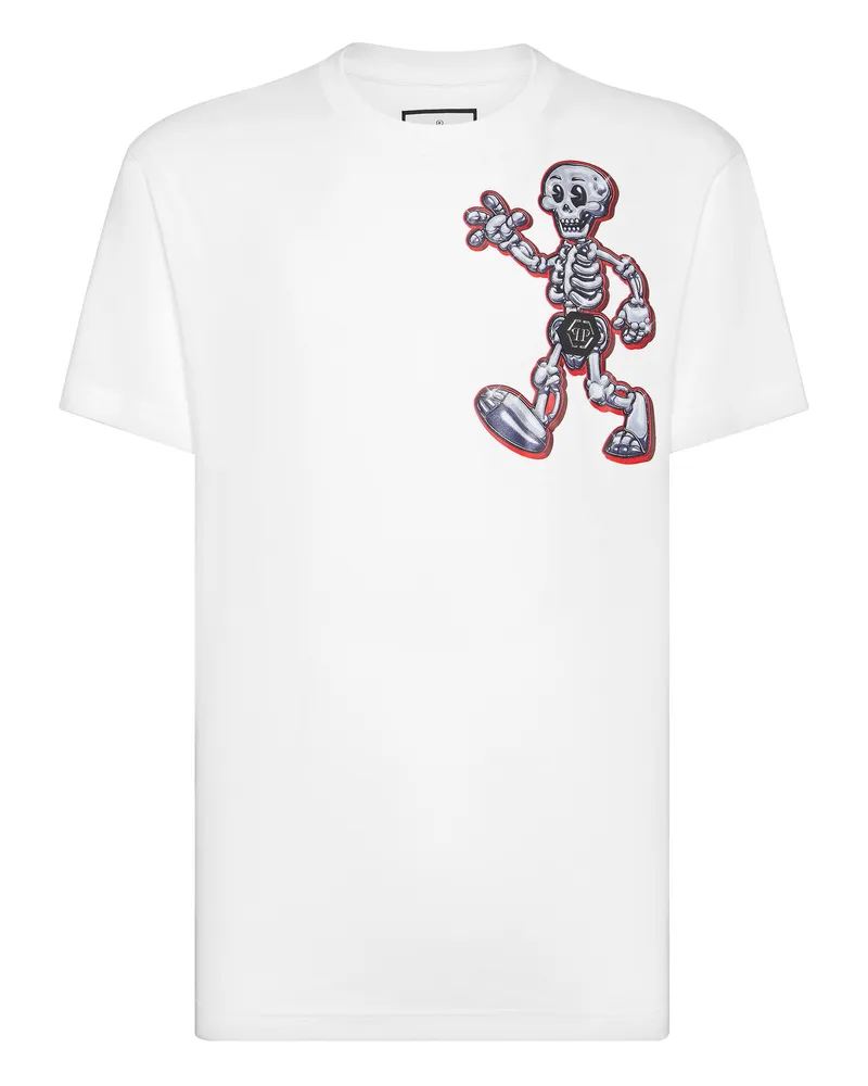Philipp Plein T-Shirt Skull Weiß