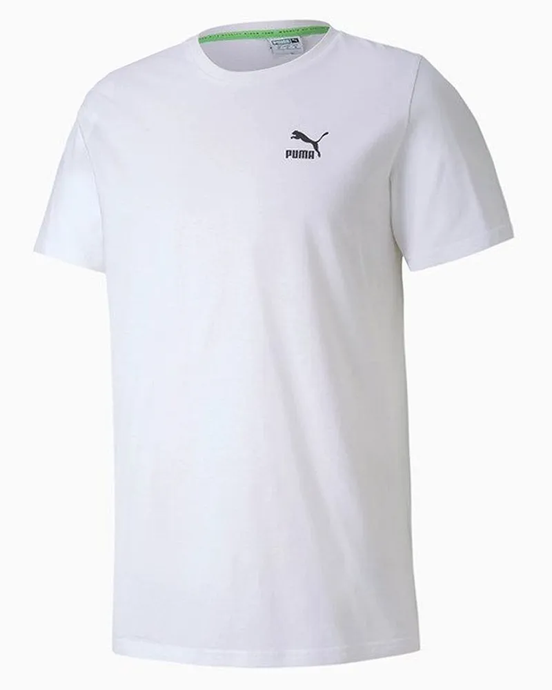 Puma Kurzarm weiße Crew Neck Herren T-Shirt 597431 52 Weiß