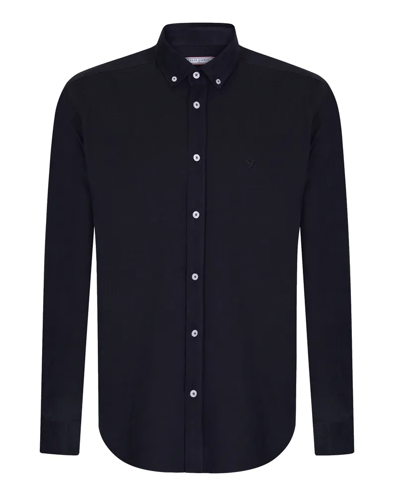 Felix Hardy Cordhemd - Marineblau Marineblau