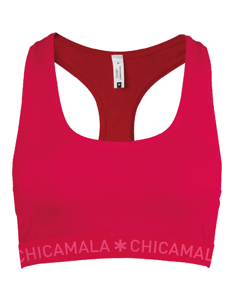 Muchachomalo Racerback-Sport-BH für Damen - Rot Rot