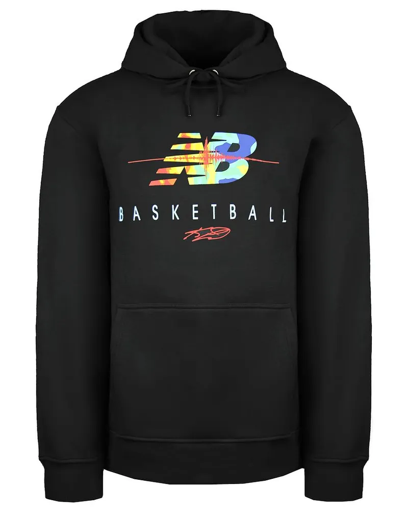 New Balance Neuer Balance Basketball Schwarzer Pullover Langschläfe Herren Seismic Hoodie MT03617 Bk Schwarz