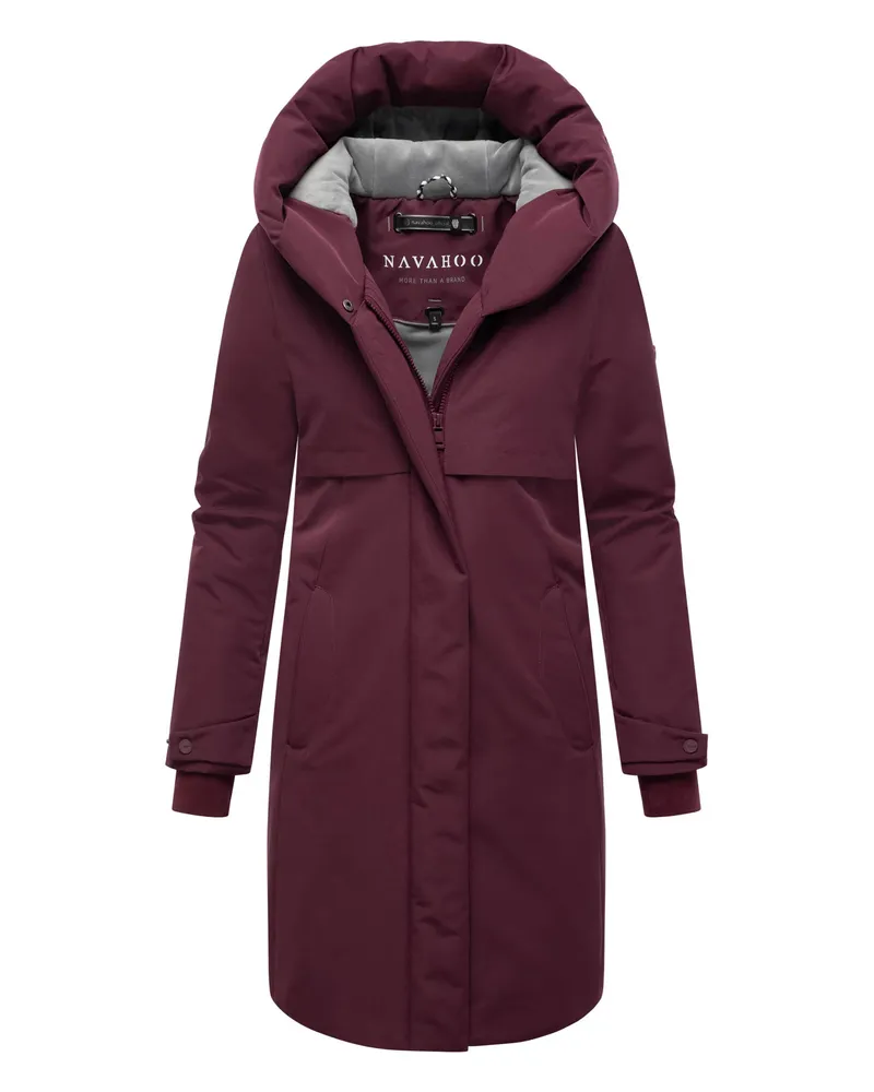 NAVAHOO Domingaa Damen-Wintermantel – elegant, warm und funktional - Rot Rot