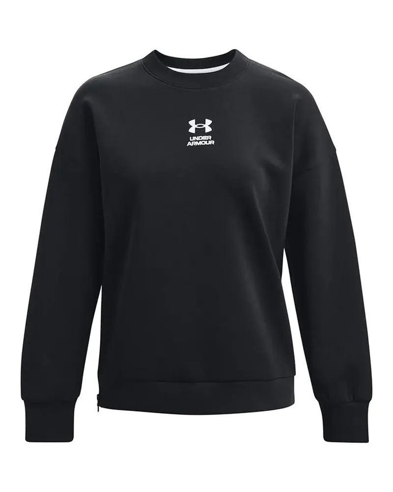 Under Armour Summit Strick Damen schwarzer übergroßer Pullover Schwarz