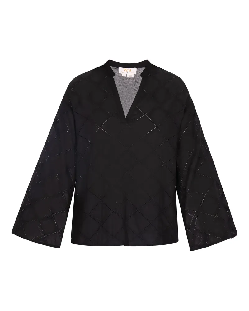 Usha Bluse Damen schwarz Schwarz