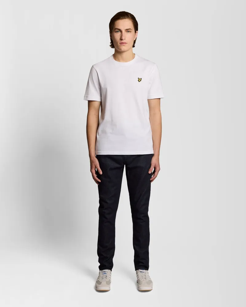 Lyle & Scott Schlanke, konisch zulaufende Jeans Blau