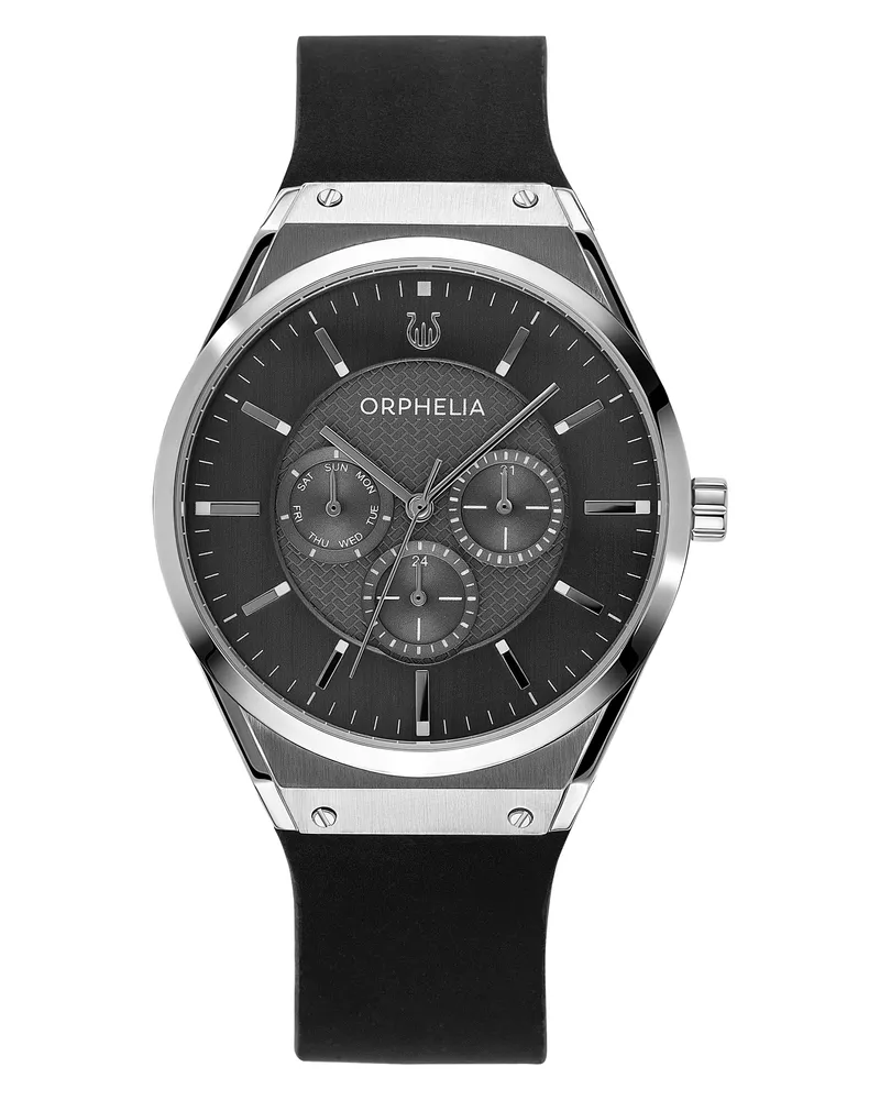 Orphelia Saffiano Herren-Armbanduhr OR71905, schwarz Schwarz