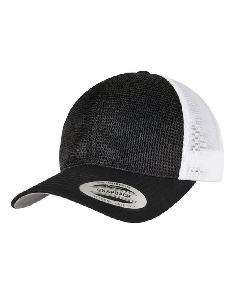 Flexfit 360" Kappe (Schwarz/Weiß Schwarz