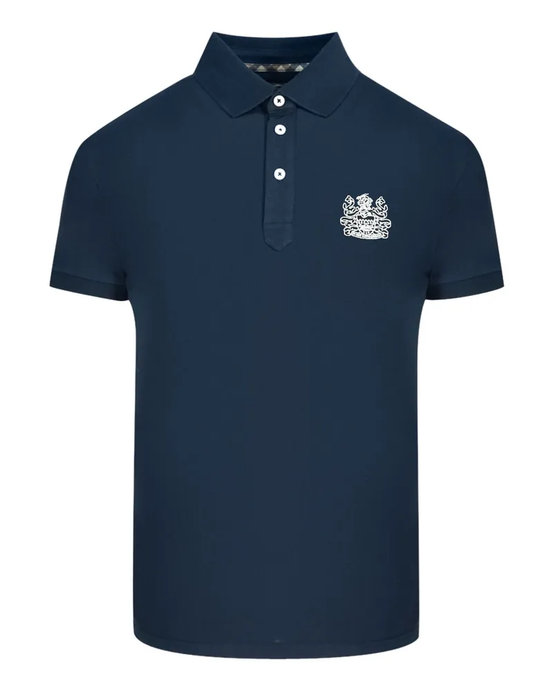 Aquascutum Aldis Marineblaues Poloshirt Blau