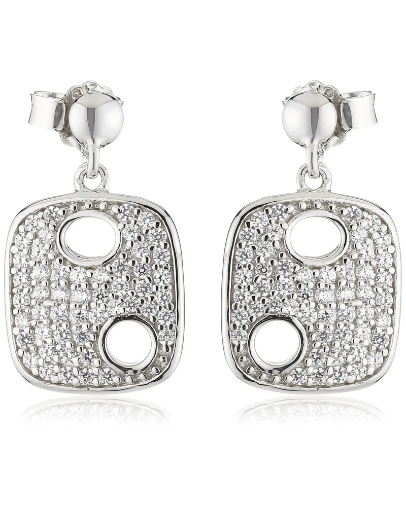 Orphelia Damen 925 Sterling Silber Tropfenohrringe - Silber ZO-5098 Silber