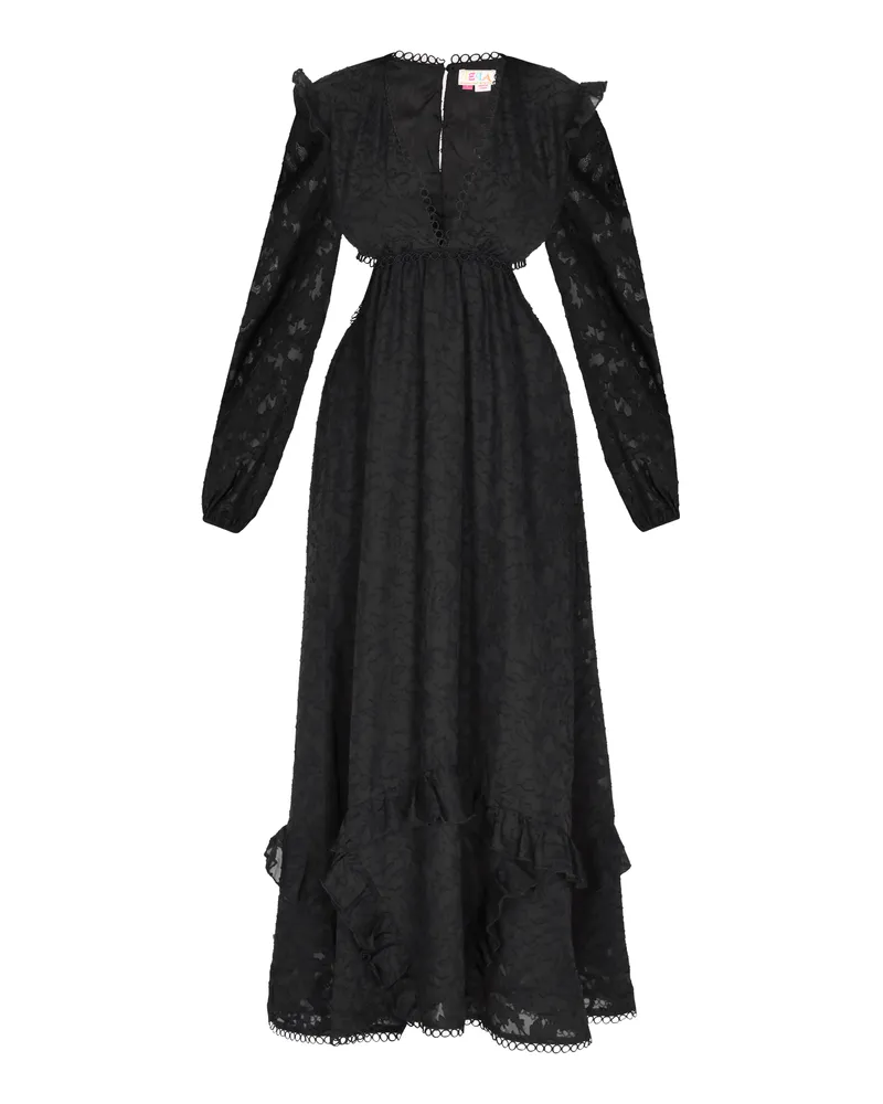 IZIA Kleid Frauen Schwarz Schwarz