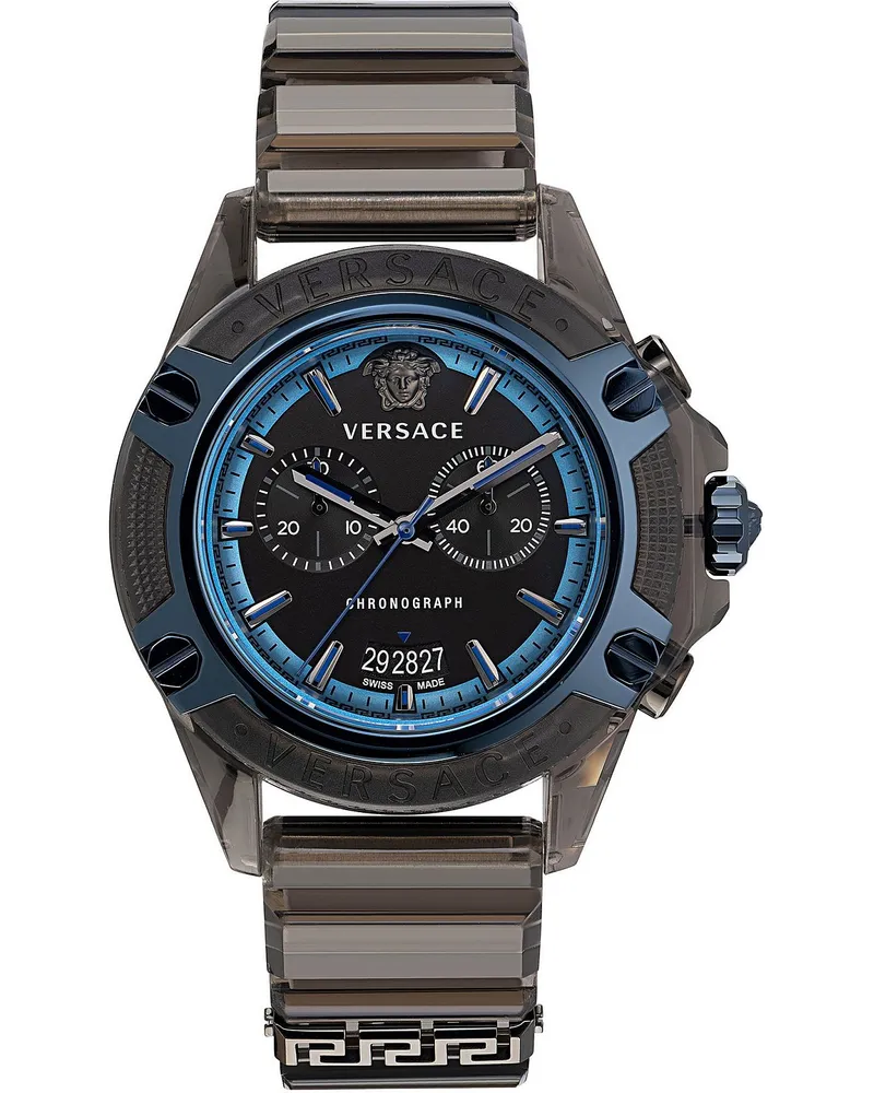 Versace Icon Active Schwarz Unisex Armbanduhr VEZ700622 Schwarz