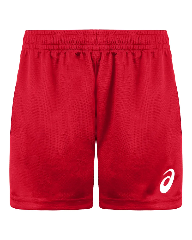 Asics Logo Herren schwarz/rote Shorts Rot