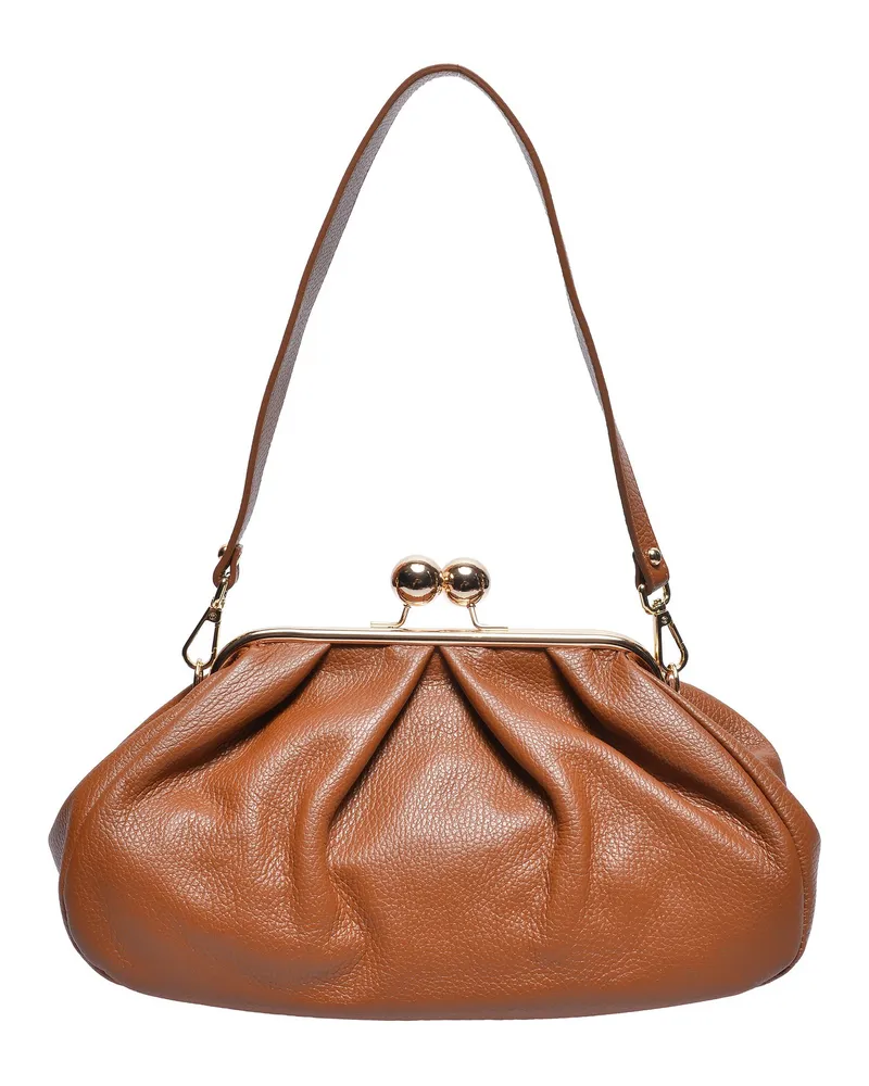 Anna Luchini Braun Rindsledertasche Braun