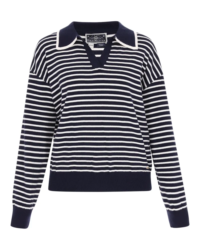 DreiMaster Pullover Frauen Marine Marineblau